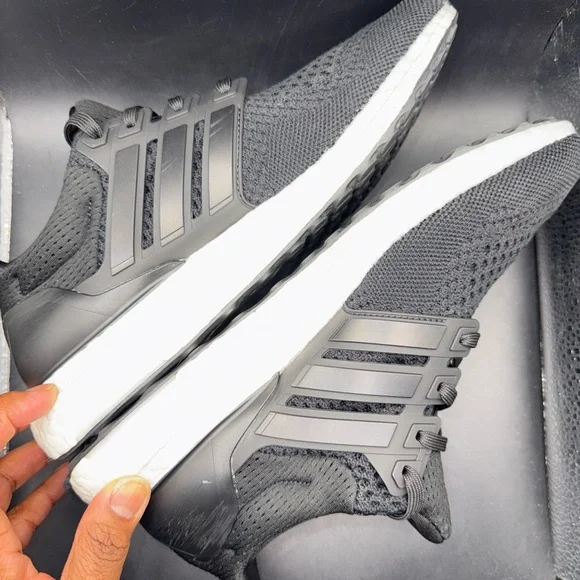 Size 7.5 - Adidas Wmns Ultraboost 1.0 Double Black,  HQ4205, Clean, No Box, - Picture 7 of 10